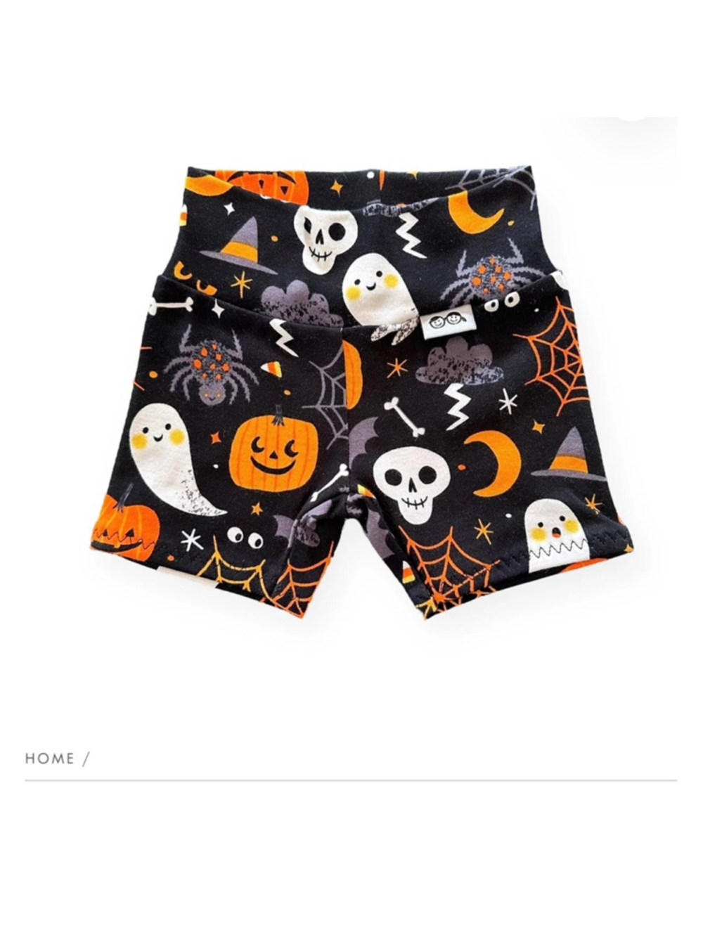 New Dudis design handmade halloween baby biker shorts